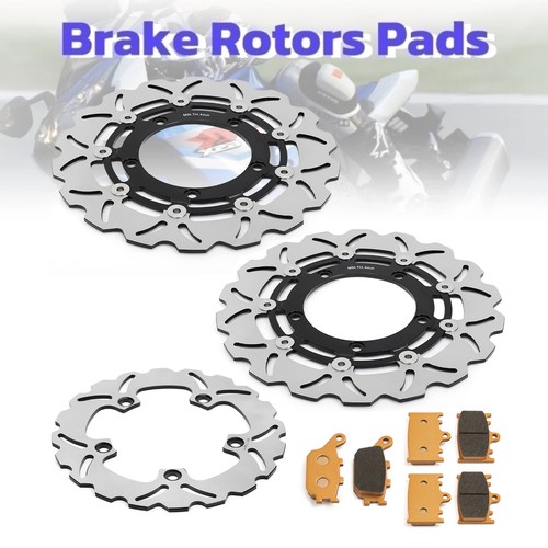 Front rear brake discs - front, pads