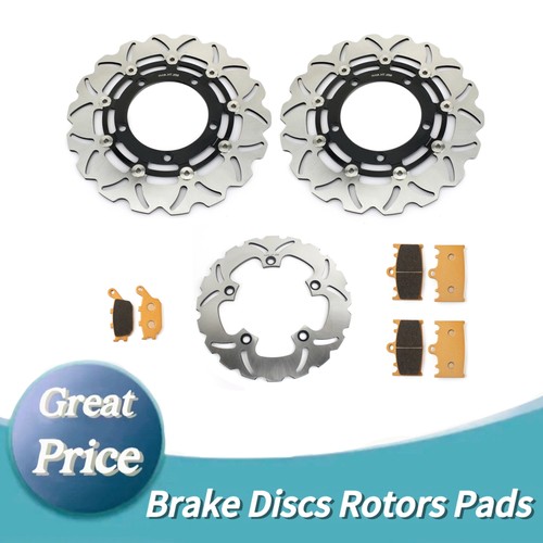 Front rear brake discs pads - rear,